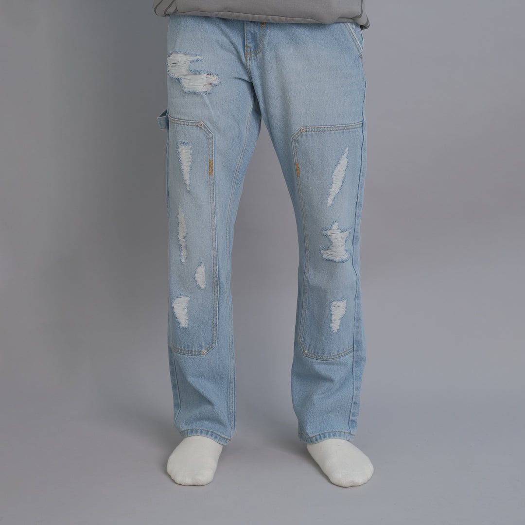 DISTRESSED CARPENTER LOOSE FIT